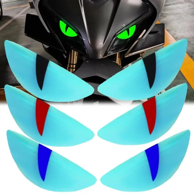 Funny Luminous Sticker Motorcycle Headlight Scooter Stickers for Vespa 300 GTS Accessories PX Sprint Primavera LX 125 50 Special