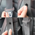 4/8pcs Car Safety Seatbelt Stopper Buckle Adjust Seat Belt Spacing Limit Stop Plastic Anti-slip Button Retainer Car Interior