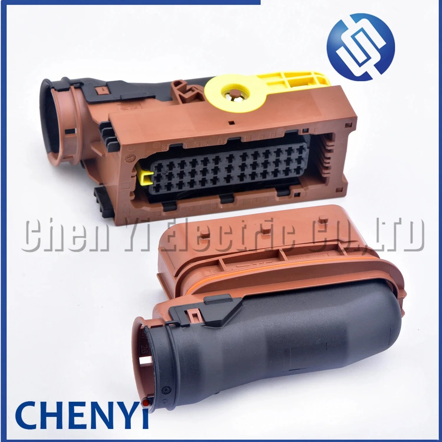 Brown 39 Pin Auto computer board ECU DCU Connector Socket Plug 6-1718323-1 6-1718325-1 1718327-1 6-1718321-3 With Pins Cover