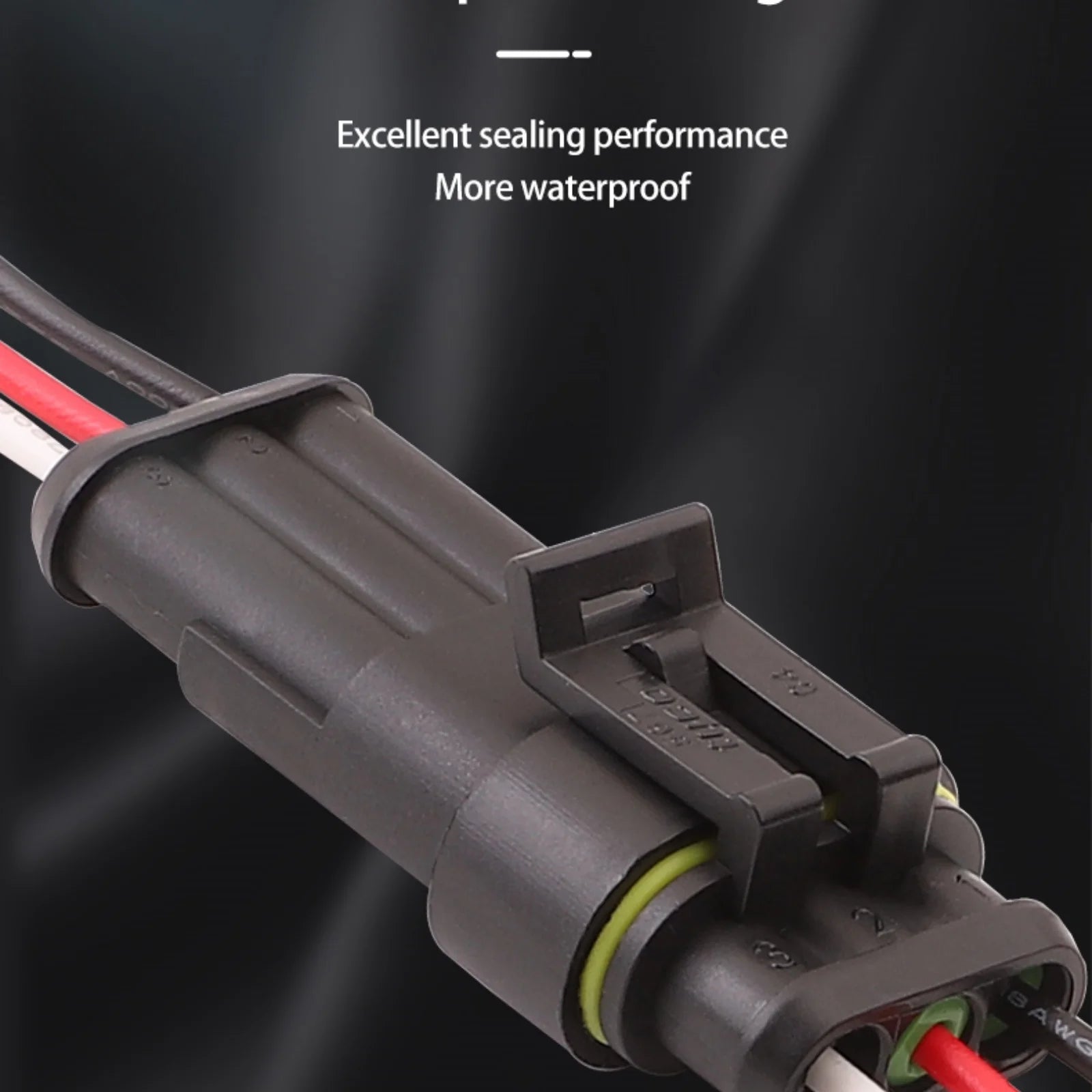 3-PIN Connector Waterproof 1.8mm Series Male Female Connectors Wiring Harness 282105-1 282087-1