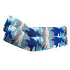 Camouflage Ice Silk Sleeve Cover Men Women Sun Protection Windproof Arm Sleeves Oversleeve for Outdoor Fishing camping Cycling