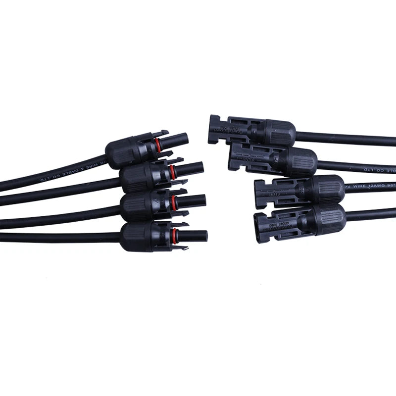 1/5/20/100 Sets DC PV Y Branch Photovoltaic Solar Connector 1000V 30A Male Female 3-Way 4-Way 5-Way Plug 1 To 2/3/4 Adapter