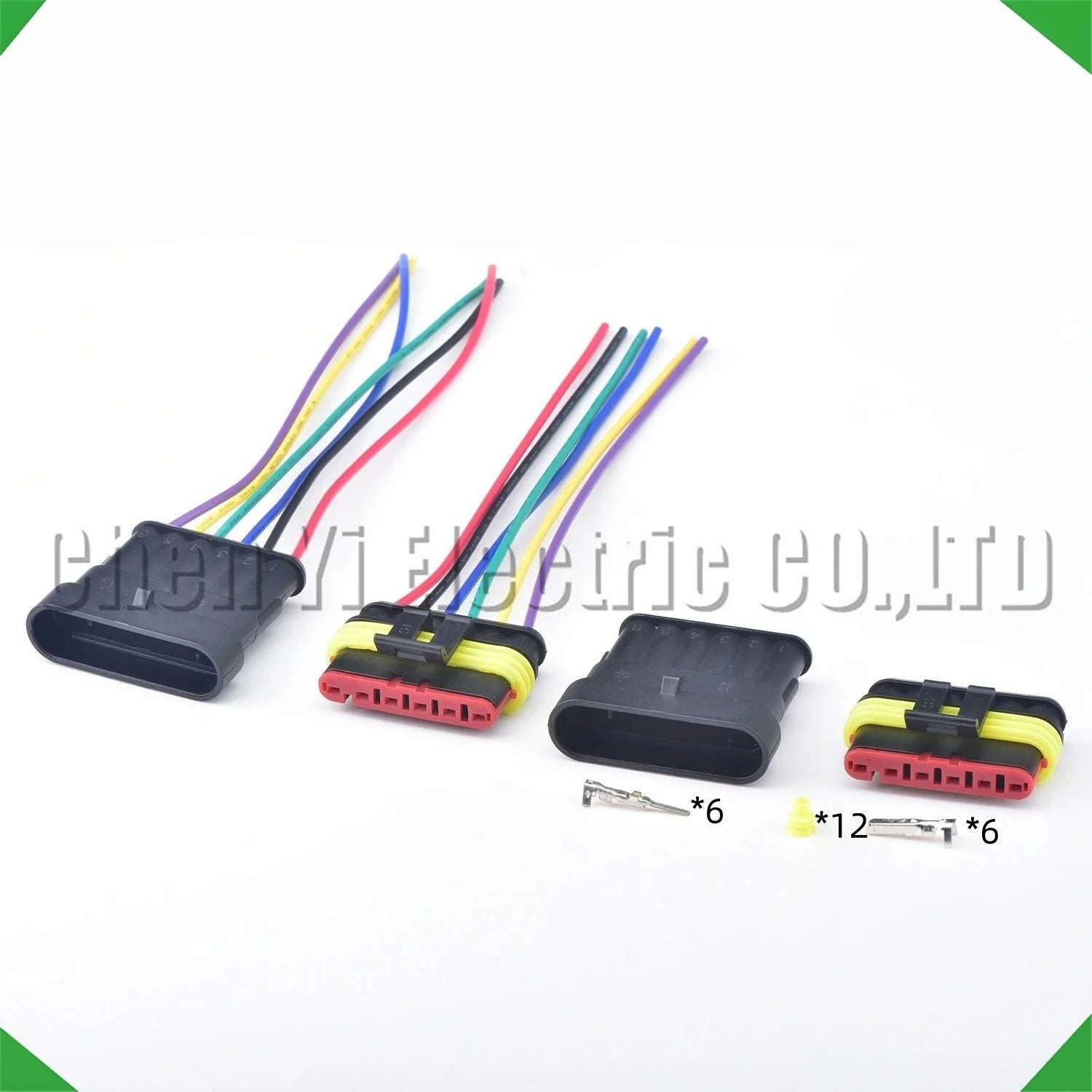 6 pin automotive waterproof connector accelerator pedal assembly acceleration black har...