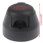 12V 7 Pin Round Standard European Car Plug Connector Plastic 7 Pin Socket Plugs For Trailers RVs Car Accessories