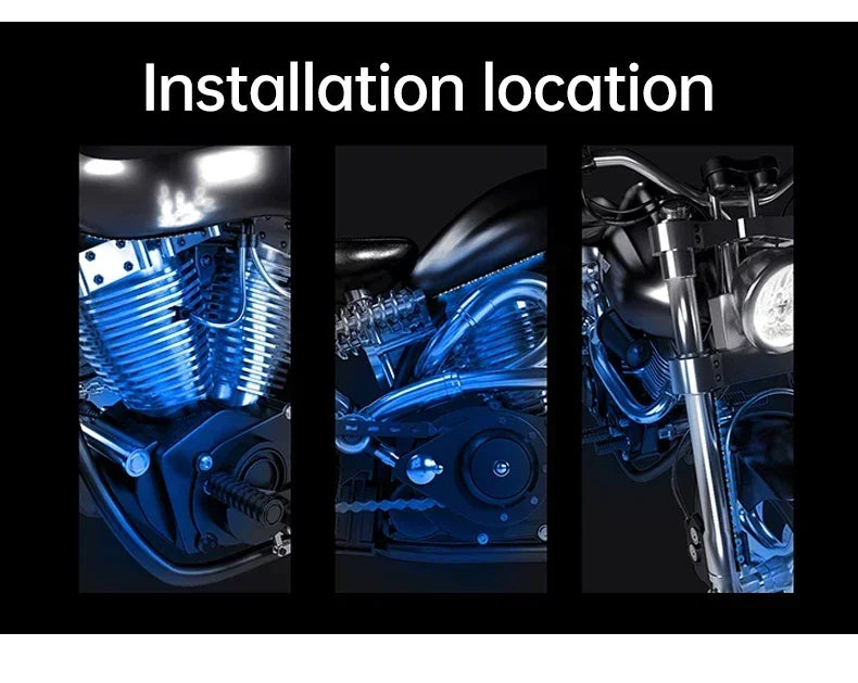 Motorcycle Atmosphere Underglow Lights LED Kits App Remote Control RGB Waterproof For Yamaha BMW Harley Suzuki E-bike Amagi