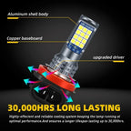 2Pcs Dual Colors H11 H8 9006 HB4 881 H27 High Quality 3030 LED Auto Fog Lamp Car Anti Fog Light Bulb Foglamps Yellow White Amagi