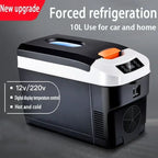 US/EU 220-240V 10L Car Home Refrigerator Mini Fridges 12/24V Freezer Cooler Heater Food Storage Box For Car Home Camping