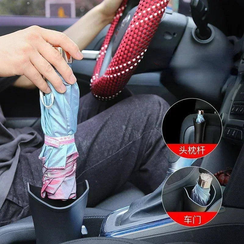 Multi-functional Car Umbrella Holder Hanging Bin Truck Back Seat Trash Can Storage Organizer Waterproof Umbrella Holder Amagi