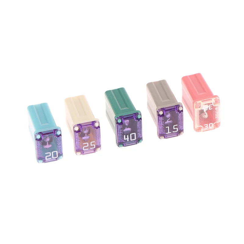 1Pcs Mini Square Fuse 15A 20A 25A 30A 40A PEC Automotive Car Fuse Tube Waterproof Fuse Box For Socket