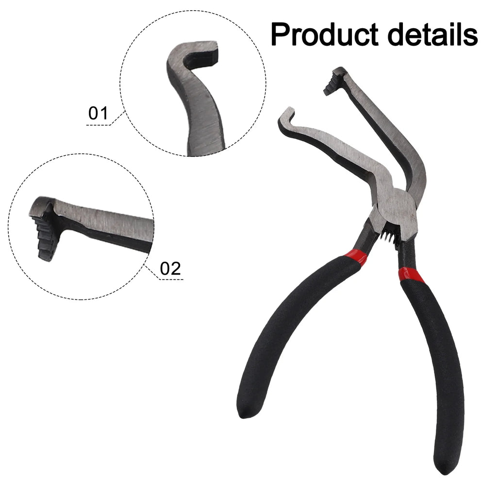 Professional Automotive Pipe Joint Pliers Filter Caliper Electrical Connector Disconnect Removal Pliers 65 Degree
