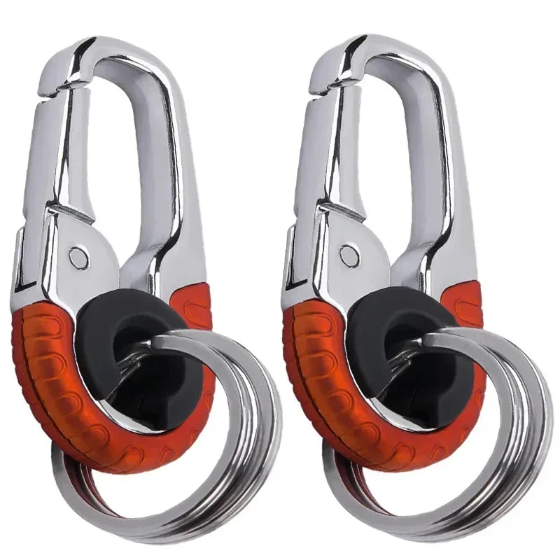 Carabiner Durable Snap Hook Key Ring Car Fashion Metal Keychain for Men with Waist Hanging Buckle for Business Gift Accessory