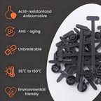 1-100SET Nylon Cable Tie Buckle Multipurpose Cable Ties Tool Universal Heavy Duty for Car Repair Self Locking Zip Black Zip Ties