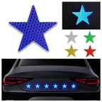 10pcs High Intensity Grade Reflective Safety Warning Tapes Stickers Self-Adhesive For Car Truck Motorcycle Bike Camper Helmet