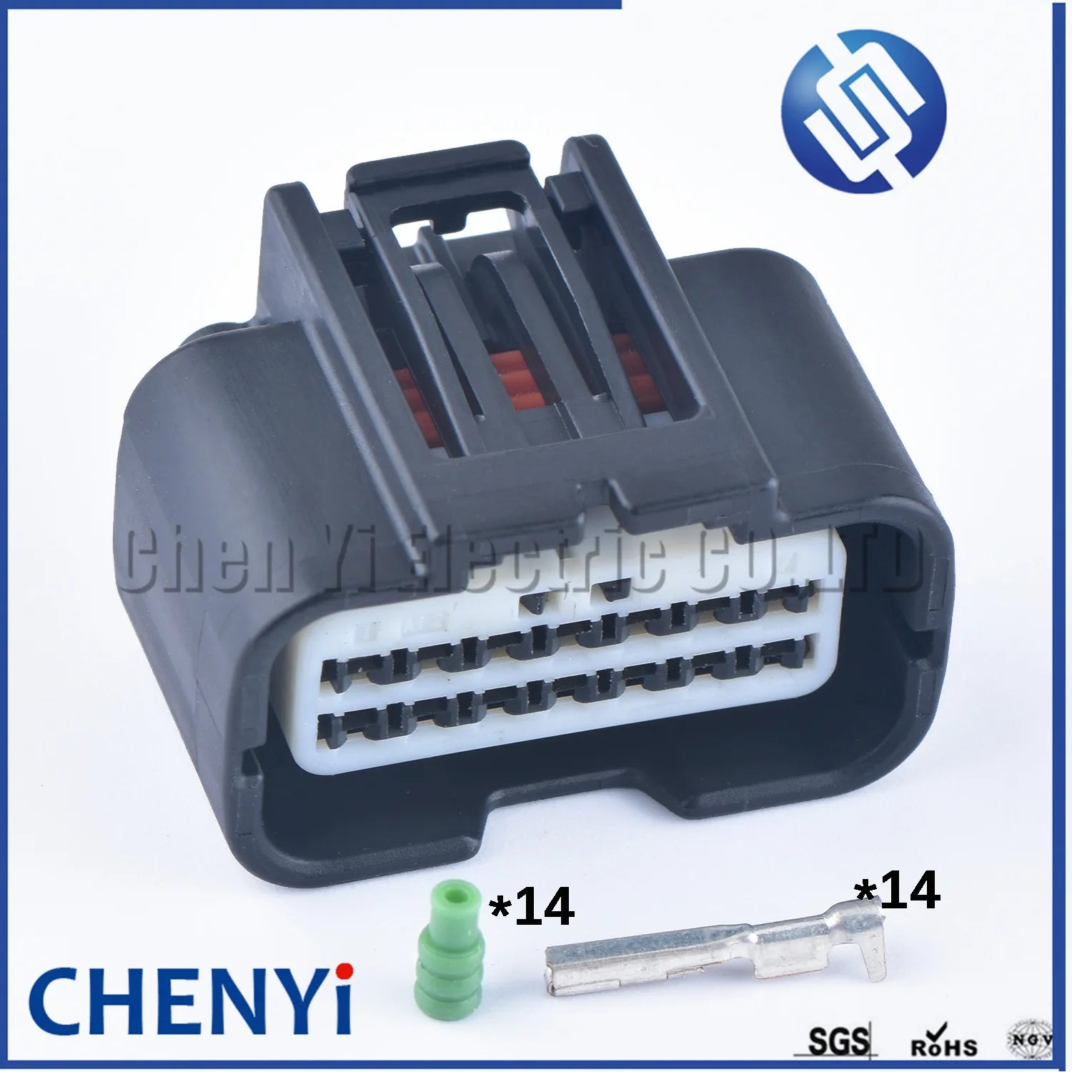 14 Pin Female car waterproof auto connectors (0.6) 7289-6613-30 cable adapter connector With Pins For Toyota Honda Nissan