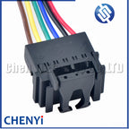 6 Pin Automotive connector socket rear lamp Tail light Wire harness plug 7701477989 7703297051 For Renault Clio II
