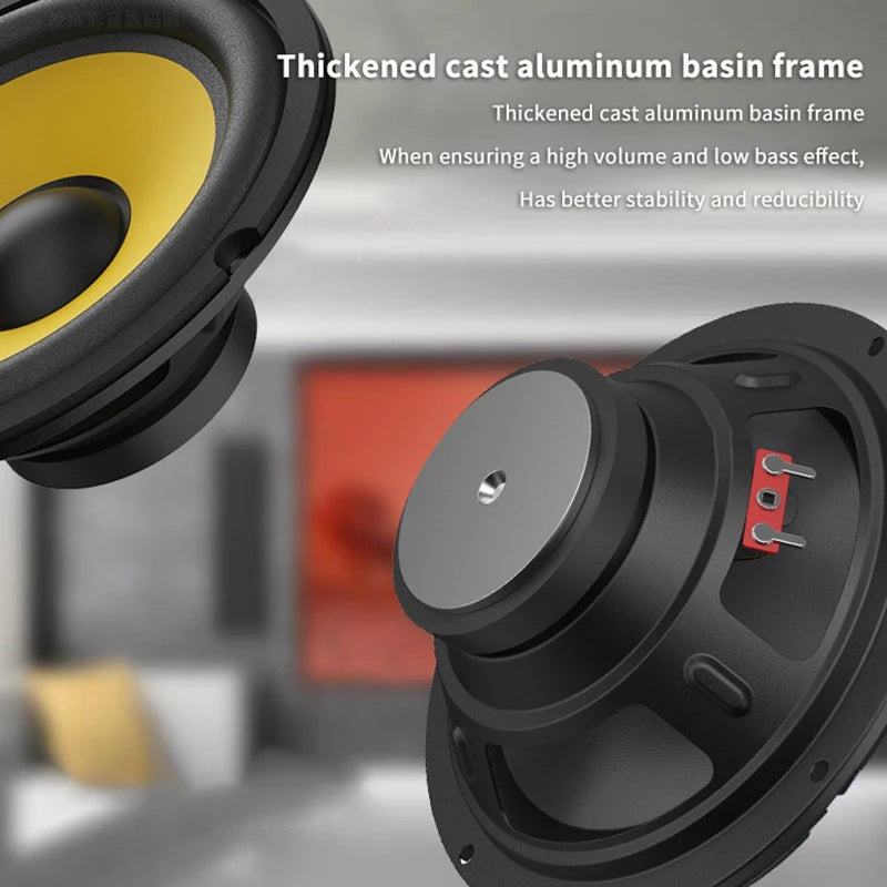 5/6/8/10 Inch Car Bass Speaker Coaxial Subwoofer HiFi Music Full Range Frequency Car Stereo Speaker For Universal Car Home Audio