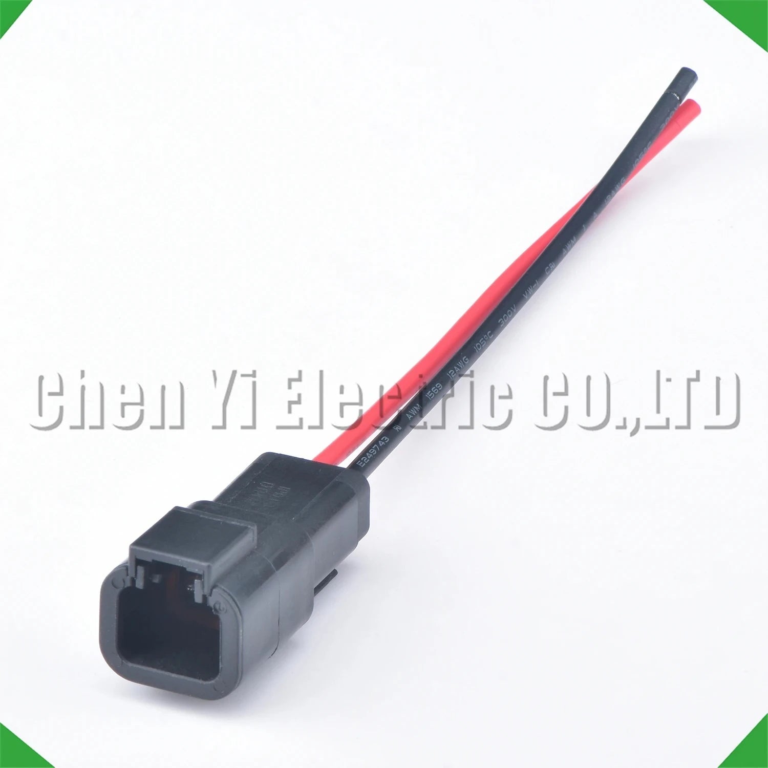 2-Pin Connector Connector series Black Automotive waterproof connector DTP06-2S DTP04-2P