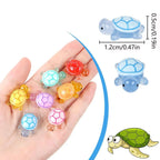 Mini Luminous Turtle Ornaments Glowing In The Dark Miniatures/Giant Turtle Micro Landscape Kids Toys Home Decor Gift Amagi