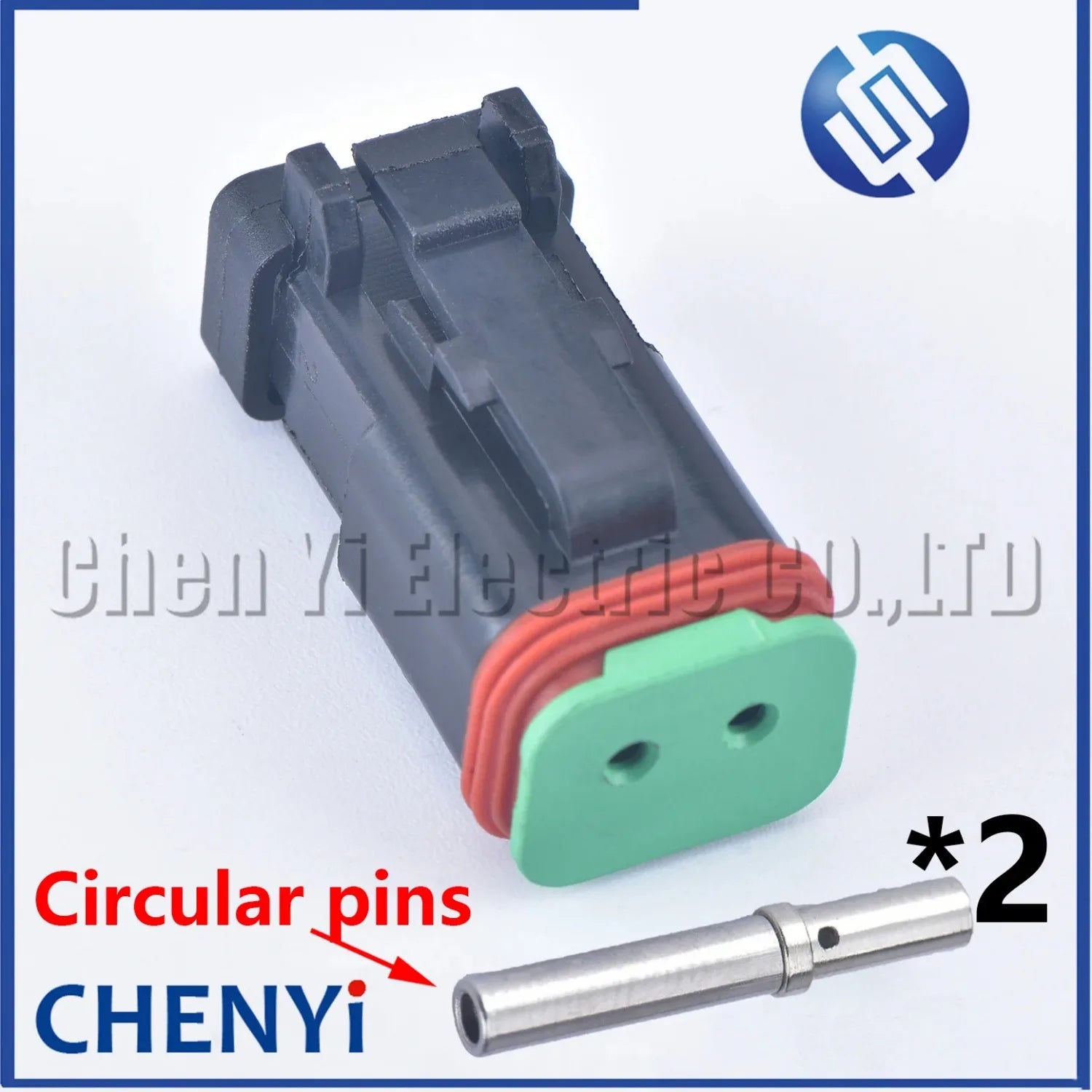 Black 2 Pin DT Series Enhanced Seal Waterproof Wire auto connector DT06-2S DT04-2P DT06-2S-E005 DT04-2P-E005 For Deutsch
