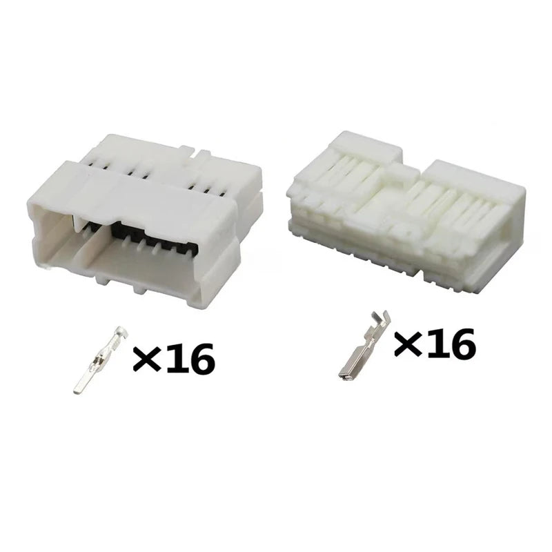 6098-6957/6098-6986 is suitable for 16-hole wiring harnesses with male and female plugs of Nissan anti-theft window lifters