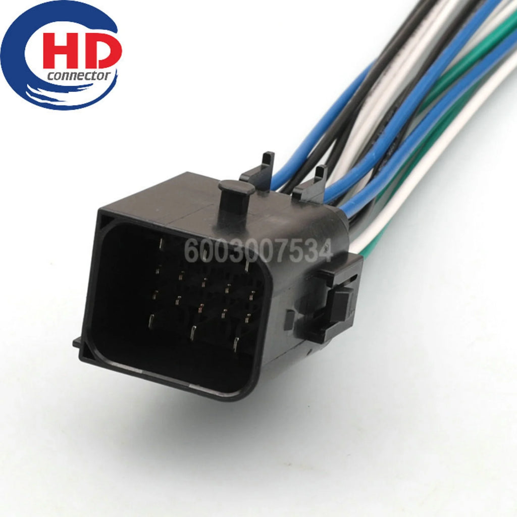 16 Pin Automobile Black Wiring Connector Waterproof Male Female Plug Socket 1743354-2 1743350-2 1743350-0