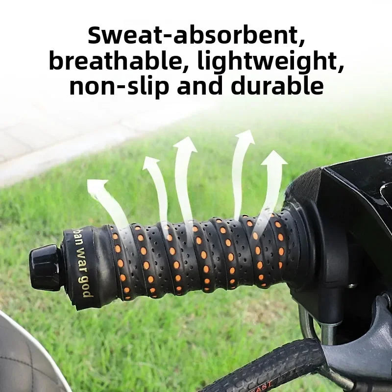 Ant-Slip Motorcycle Handlebar Tape Road Bike Bar Tape PU Handlebar Tape Soft Anti-Vibration Tape Bicycle Protection Straps Amagi