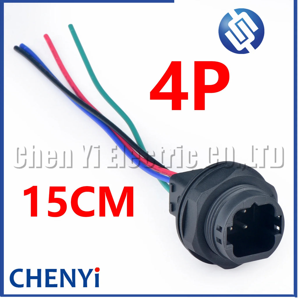 4 Pin Male or Female Waterproof Automobile Connector Electronic Plug 132004-001 132004-000 With Pins