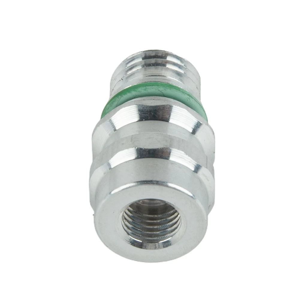 A/C Service Valve High Side R-134a Port Adapter With Replaceable Valve Cores Air Conditioning Pipeline