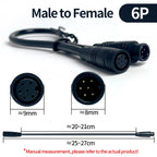 4/10Pcs M8 Waterproof Connectors 2/3/4/5/6 Pin, Male & Female Plug Socket Set, IP67 Wire Cable Connector Kit