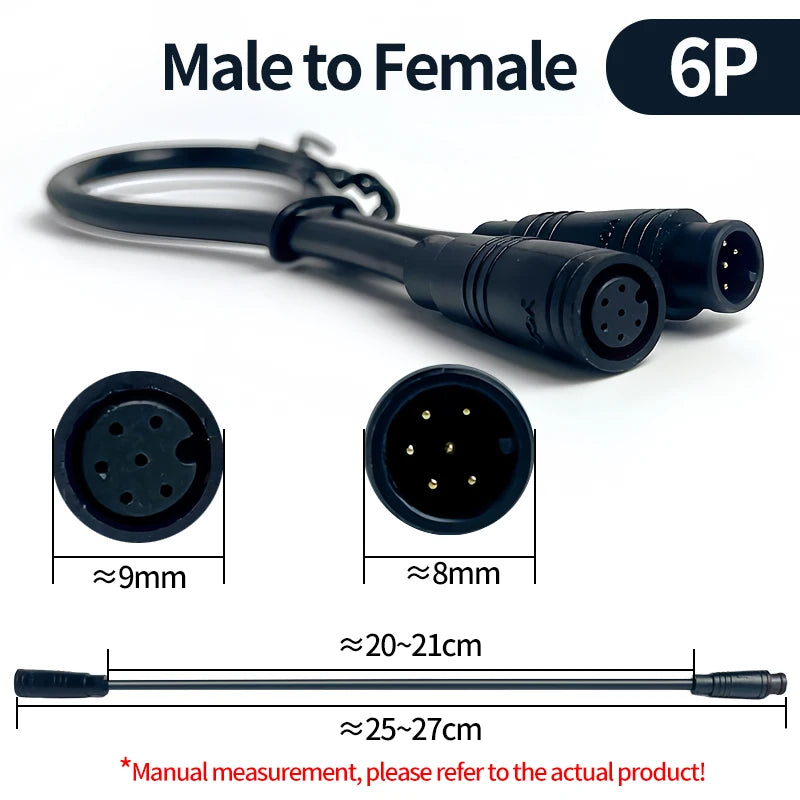 4/10Pcs M8 Waterproof Connectors 2/3/4/5/6 Pin, Male & Female Plug Socket Set, IP67 Wire Cable Connector Kit