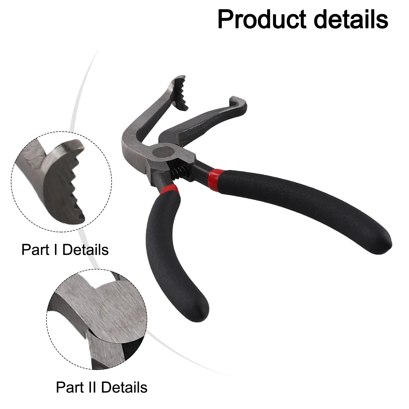 Professional Automotive Pipe Joint Pliers Filter Caliper Electrical Connector Disconnect Removal Pliers 65 Degree