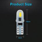 10x Car Instrument Warning Lights White T5 3014 SMD LED Wedge Dashboard Warning Instrument Panel Light Lamps
