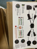 4 Pin Flat Plug To European 7 Pin Connector 4 To 7 Trailer Light Converter Electrical Adapter Socket Trailer Accessories