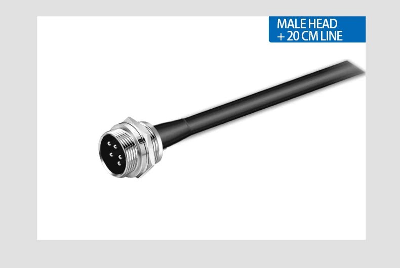 1PCS GX16 Auto Waterproof Connectors 2-10 Pins with Power Cable Line Socket Plug—Suitable for Industrial Machinery and Equipment