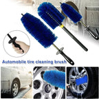 Car Wheel Multifunction Cleaning Brush Long Soft Handle Rim Hub Microfiber Brush Tire Detail Brush Auto Motorcycle Washing Amagi