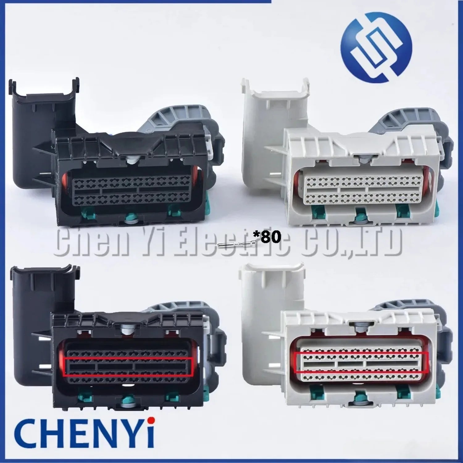 80 Pin Automotive waterproof connector ECU Computer board harness plug 13615066 13615065