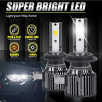 H7 H4 Canbus LED Light Bulb H1 H8 H9 H11 9005 HB3 Headlight Mini Size Design Wireless Super Bright CSP Chips 30000LM 6000K Amagi