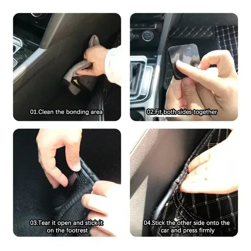 2/100pcs Carpet Fixing Stickers Double Faced High Adhesive Car Carpet Fixed Patches Home Floor Foot Mats Anti Skid Grip Tapes