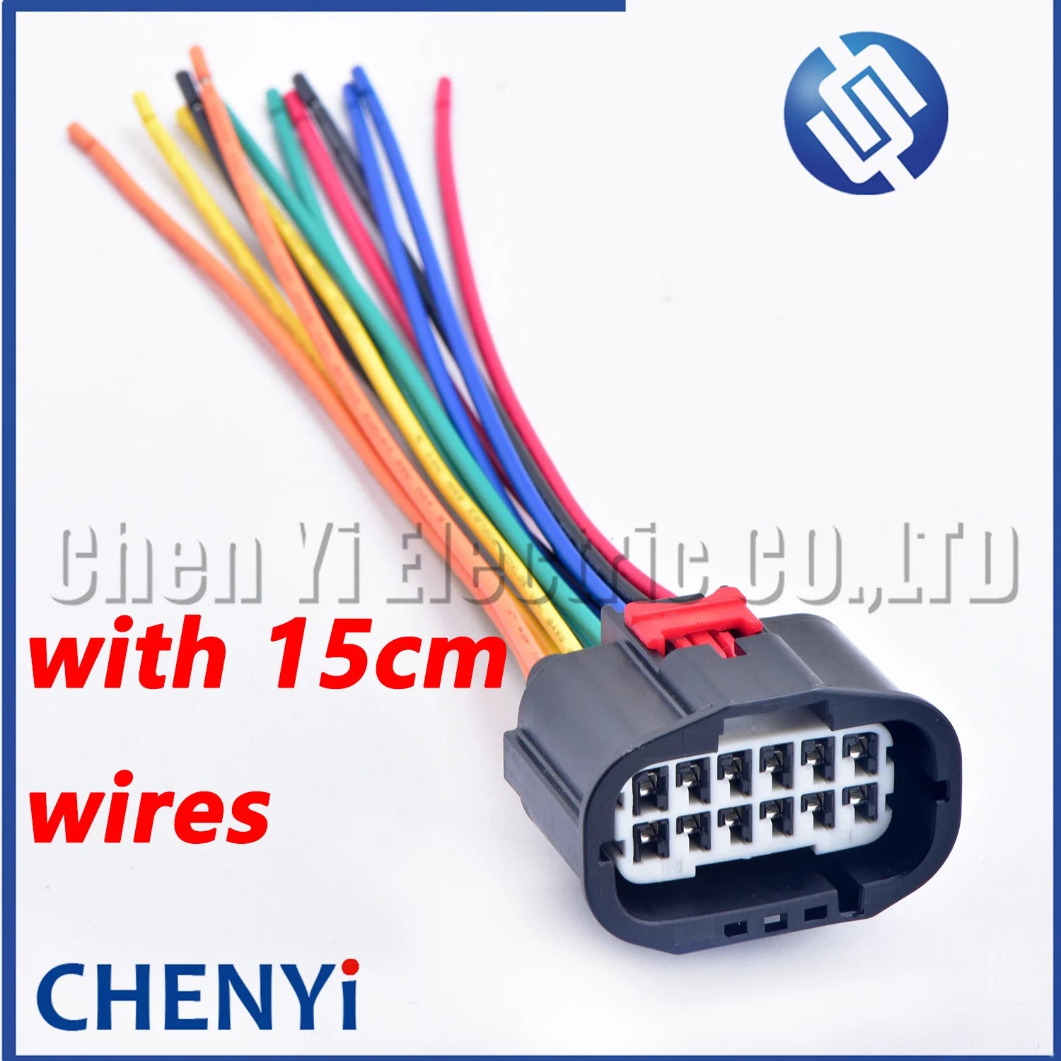 12 Pin waterproof connector Car headlight plug Front bumper radar plug 7283-2432-30 For Chrysler Ford Range Rover Discovery