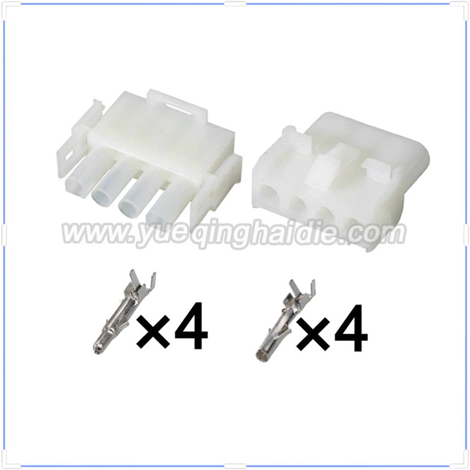 4-Pin Connector Unsealed 2.1mm Male Female Connector Automotive Wire Harness Terminals Cable Socket 5084-1040 1-480703-0