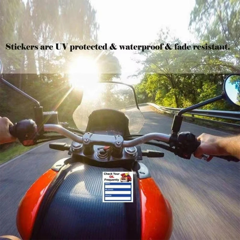 150PCS Car Maintenance Reminder Stickers Easy Oil Change Tracking Solution Auto Windscreen Labels Interior Maintenance Stickers