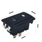 1X 6pin  12-24v Car Electric Window  Switch Button Cover Auto Power Controller  For  Toggle Switch Auto Replacement  Part Switch