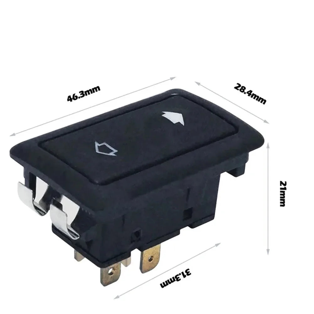 1X 6pin  12-24v Car Electric Window  Switch Button Cover Auto Power Controller  For  Toggle Switch Auto Replacement  Part Switch