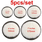3/4/5/6/7 Inch Car Polishing Pad Soft Imitation Wool Ball Polishing Discs For Automotive Paint Care Cleaning Beauty Supplies