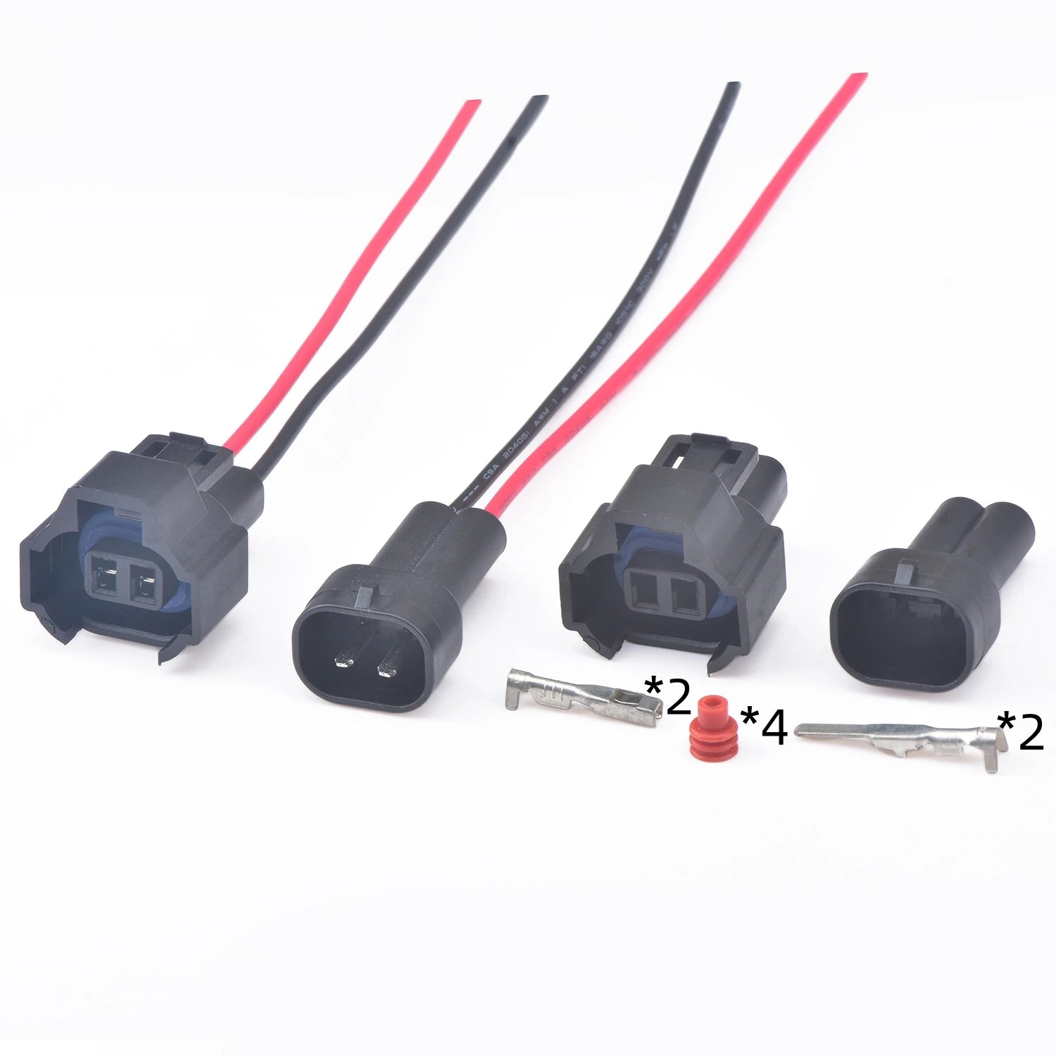 2-pin connector automobile injector ignition waterproof connector ignition