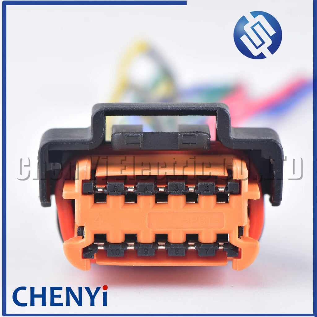 10 Pin/way car headlamp Headlight Lamp plug Cable Harness connector 98788-1201 For Peugeot 307 308 408 3008 Citroen C4L Renault