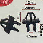 2pcs Car Hood Prop Rod Clip Stay Clamp Holder For Nissan Plastic Black GOOD QUALITY Fastener Retainer