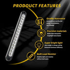 Universal 15 LED Trailer Light Bar 12-24V Brake Light with Sequential Flow Signal Turn Signal Lights for Truck Pickup Boat Amagi