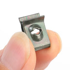 Car Metal Screw Fastener Clips U-Type Clip Anti-rust Iron Sheet Car Motorcycles Screw Buckle Bumper Protection Fastener Clips