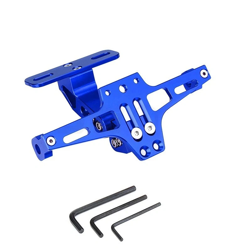 Universal Adjustable Motorcycle License Number Plate Bracket Rear Turn Signal Lamp Holder CNC Aluminum Eliminator Kits
